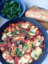 <p>Tomatoes and halloumi are one delicious flavour combination. </p><p>Get the <a href="https://thecookreport.co.uk/tomato-halloumi-bake/" rel="nofollow noopener" target="_blank" data-ylk="slk:Tomato and Halloumi Bake with Courgette;elm:context_link;itc:0;sec:content-canvas" class="link ">Tomato and Halloumi Bake with Courgette</a> recipe. </p><p>Recipe from <a href="https://thecookreport.co.uk/" rel="nofollow noopener" target="_blank" data-ylk="slk:The Cook Report;elm:context_link;itc:0;sec:content-canvas" class="link ">The Cook Report</a>.</p>