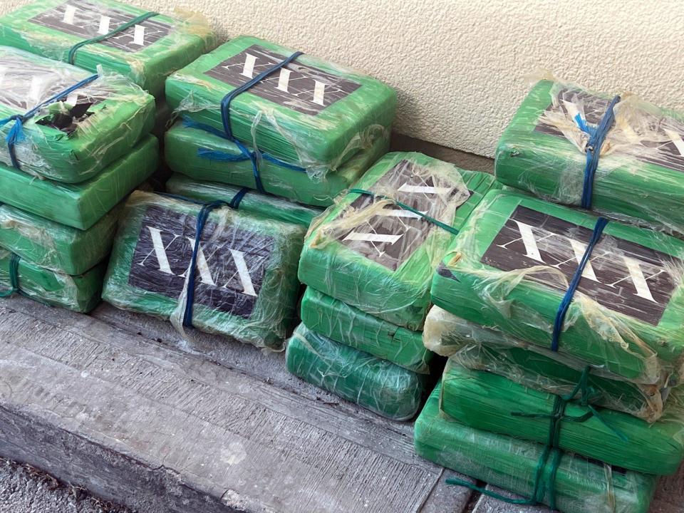 Authorities seized an estimated 55 pounds of narcotics found floating off the coast of Key West, Florida, on Saturday, Aug. 13. / Credit: Monroe County Sheriff's Office / Facebook