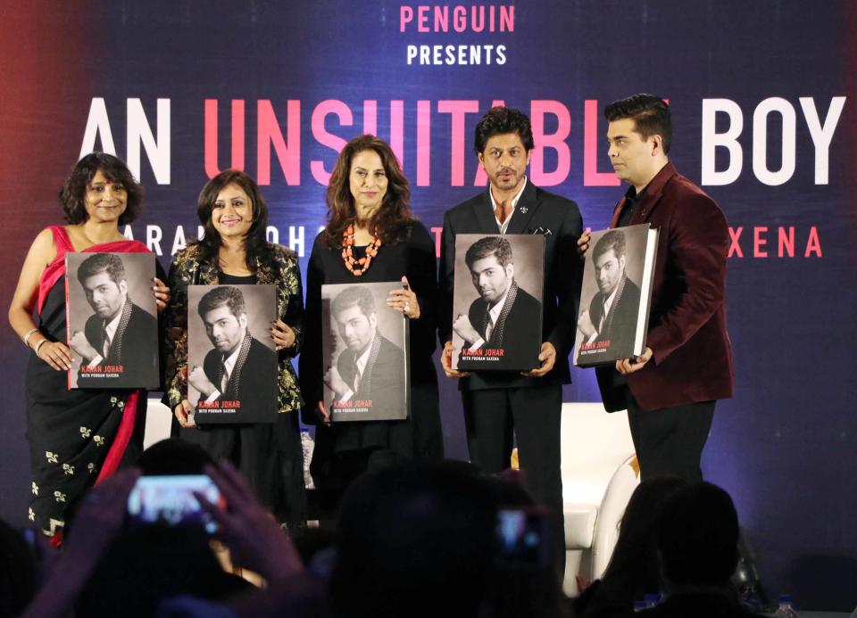 Photos: SRK launches Karan Johar’s biography 'An Unsuitable Boy'