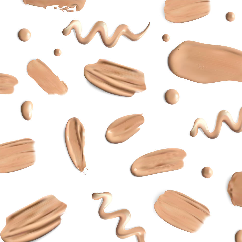 Beige concealer strokes. (PHOTO: Getty Images)