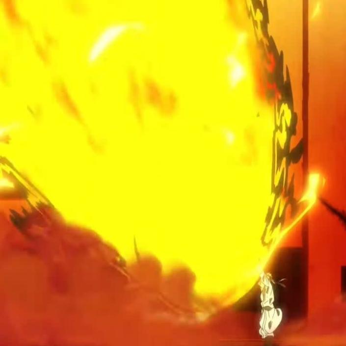 Charon absorbing the blast from Nataku