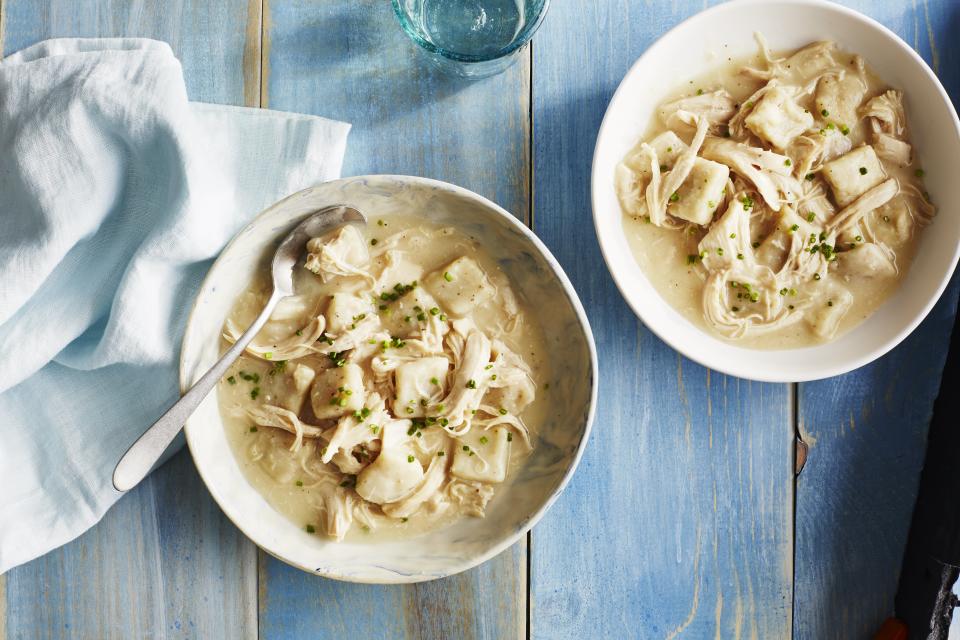 Pressure Cooker Chicken and Black Pepper Dumplings