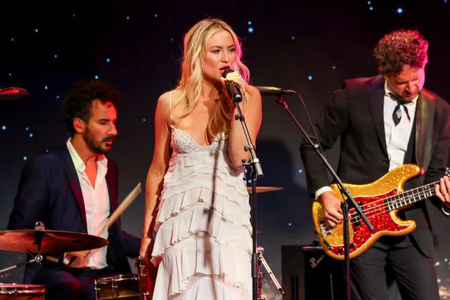 <p>Mark Von Holden/Variety via Getty</p> Kate Hudson performs onstage at the 35th Annual GLAAD Media Awards held at the Beverly Hilton Hotel on March 14, 2024 in Beverly Hills, California.