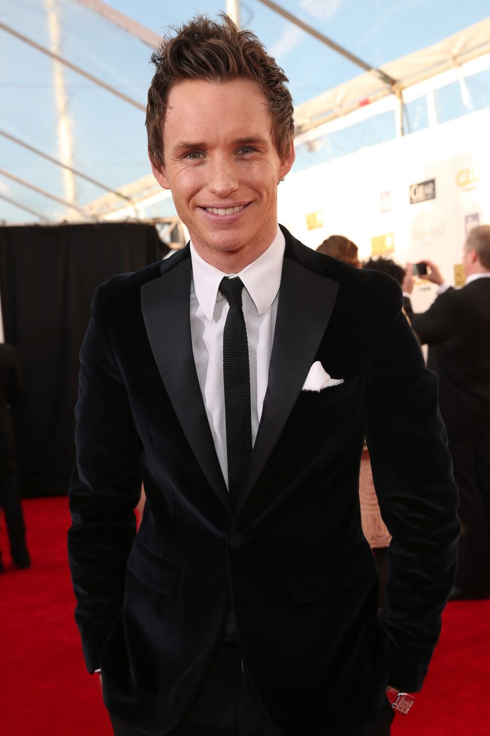 SANTA MONICA, CA - JANUARY 10: Actor Eddie Redmayne attends the 18th Annual Critics' Choice Movie Awards held at Barker Hangar on January 10, 2013 in Santa Monica, California. (Photo by Christopher Polk/Getty Images for BFCA)