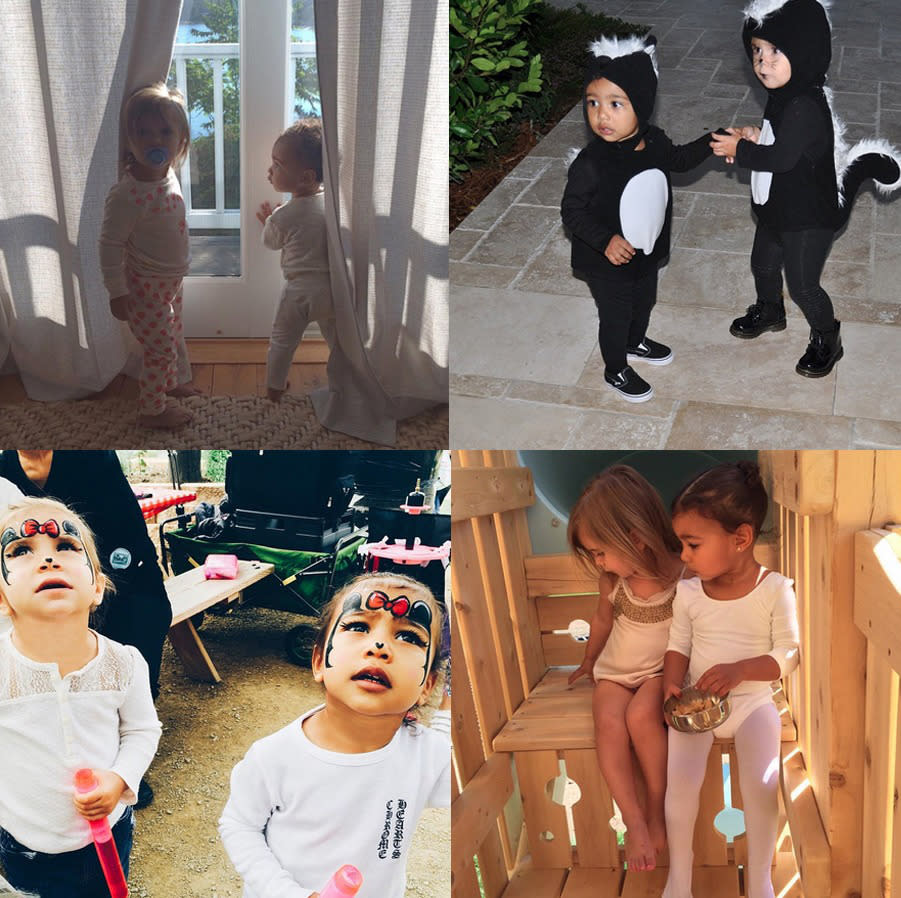 Kim and Kourtney Kardashian’s adorable daughters, Nori and Penny, are like two peas in a pod — and we simply cannot get enough of them. Flip through these ridiculously cute pics of the little girls who are so photogenic they will undoubtedly be snapping selfies like their famous mothers before we know it. Photo: Instagram