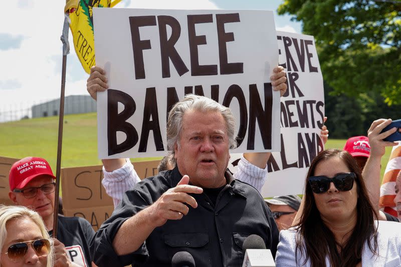 Bannon to report to prison for defying Jan 6, at the U.S. federal correctional institution in Danbury, Connecticut