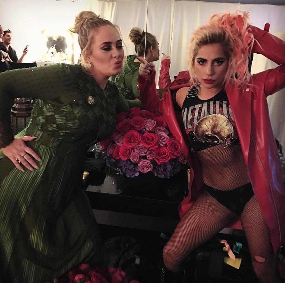 Adele and Lady Gaga