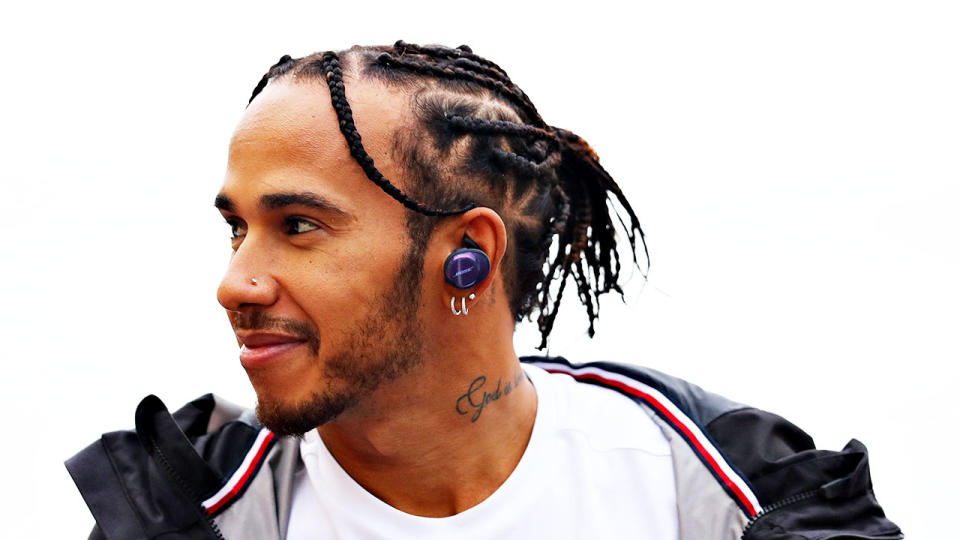 Lewis Hamilton insists he hasn't given up despite a cryptic social media post.