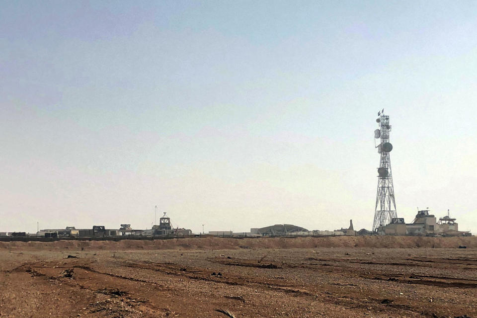 Image: The al-Tanf military outpost in southern Syria in 2018. (Lolita Baldor / AP file)