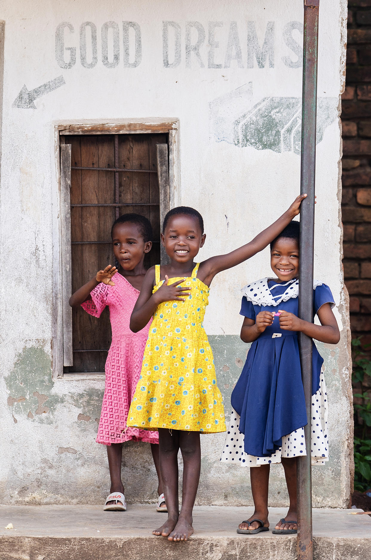 Children in the regions around Lake Chilwa in the Machinga district of Malawi (Brian Lawless/PA)