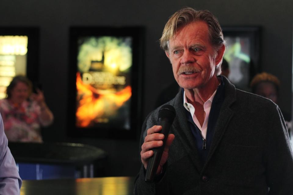 William H. Macy accepts the Las Cruces International Film Festival award for Outstanding Achievement in Entertainment on March 3, 2022 after a showing of the Academy Award-winning 1996 movie "Fargo," in which he starred.