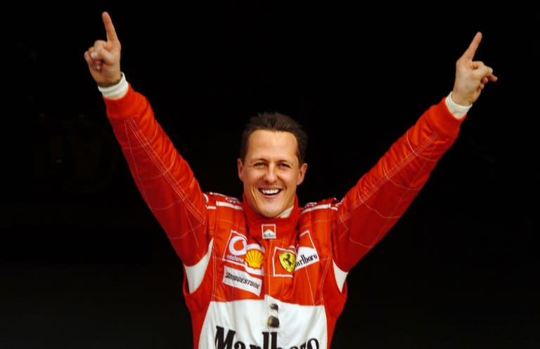 Michael Schumacher, pictured in 2006 after winning pole position for the Bahrain Grand Prix, suffered a serious head injury while skiing in the French Alps in December 2013