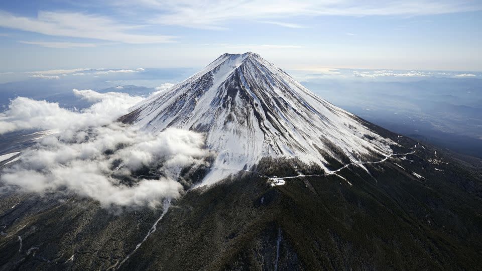 The 2023 Mount Fuji climbing season ended on September 10. - Kyodo News/Getty Images