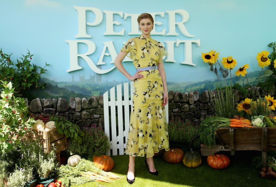 Elizabeth Debicki voices the character Mopsy in Peter Rabbit. Source: Getty