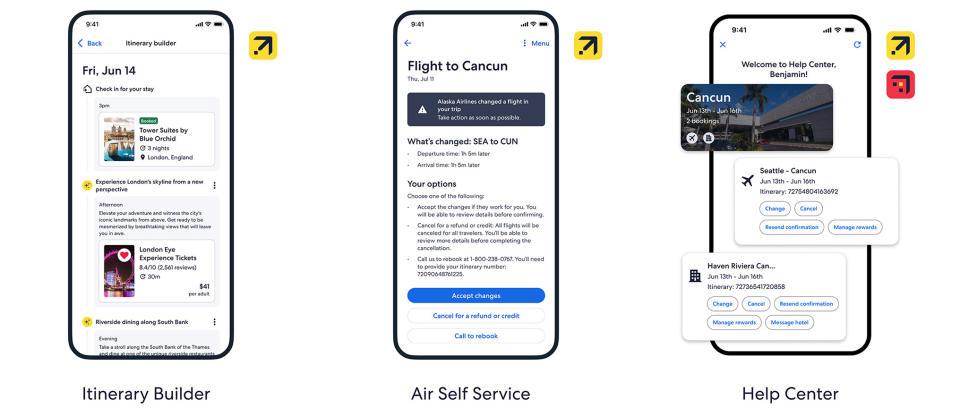 Manage your trip from start to finish with AI recommendations and self-service booking tools