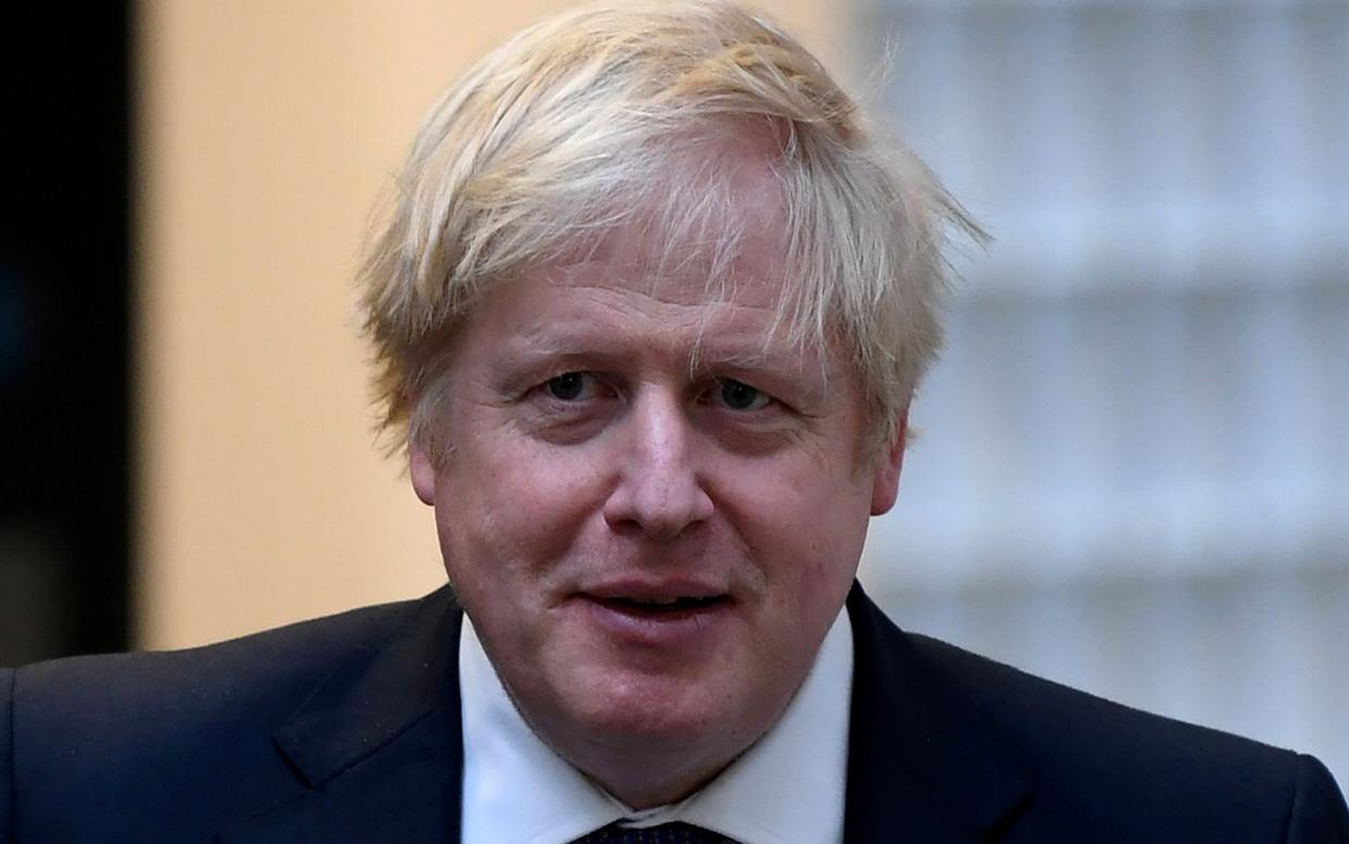 Britain's Prime Minister Boris Johnson visits King's Maths School, part of King's College London University - Reuters