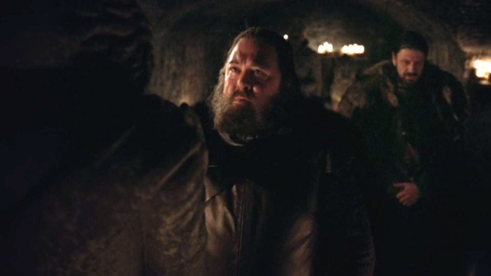 S1E1 Robert Baratheon and Ned Game of Thrones