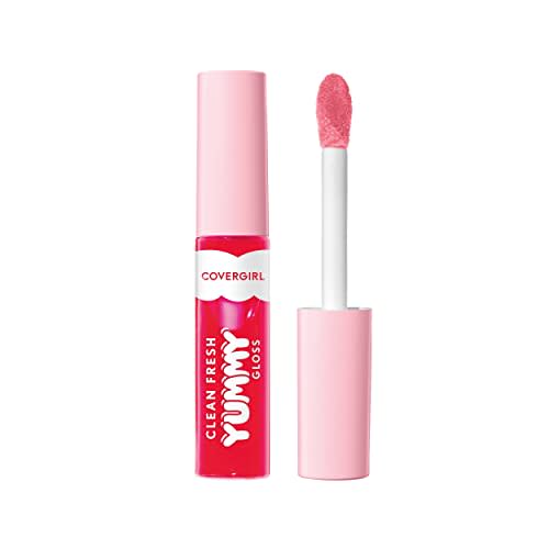 COVERGIRL Clean Fresh Yummy Gloss – Lip Gloss, Sheer, Natural Scents, Vegan Formula - My Strawbooty