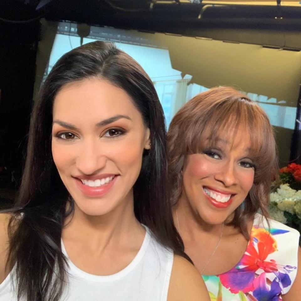 Meghan Markle's best friend Janina Gavankar and Gayle King 