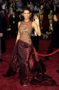 <p>Halle Berry made history by becoming the first African-American actress to win a Best Actress Oscar in 2002 for her role in 'Monster's Ball'. Her Elie Saab dress certainly made noise too, thanks to its sheer top and strategically-placed embroidery which was rather risque for the Oscars.</p>