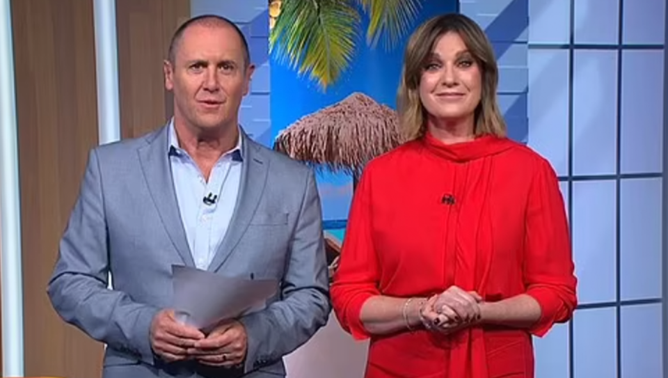 The Morning Show’s Larry Emdur and Kylie Gillies.