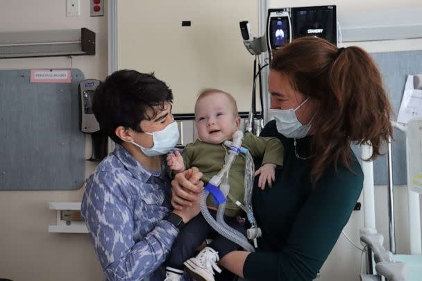 PHOTO: Harriet Alexander and Isabela Le Bras say they're 'very happy' to have Helen home and reunited with her twin sister Alma. (Courtesy of Franciscan Children's)