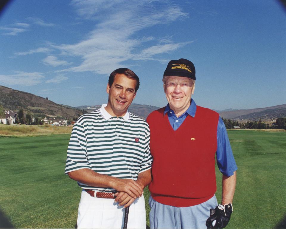 John Boehner golfed with occasionally profane former President Gerald Ford.