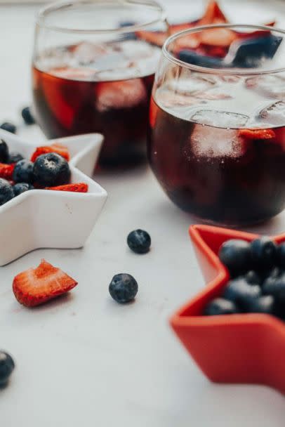 PHOTO: Red wine summer sangria perfect for a 4th of July party. (Heart and Seam Lifestyle Blog)