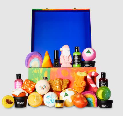 This wonderfully bright advent calendar from Lush (that smells absolutely divine)