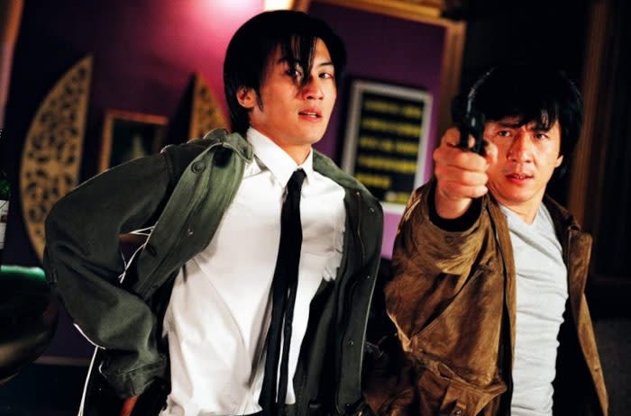 Jackie and Nic in 'New Police Story' in 2004