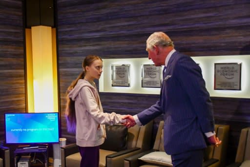 Other than Britain's Prince Charles, Thunberg has met relatively few top leaders at the forum