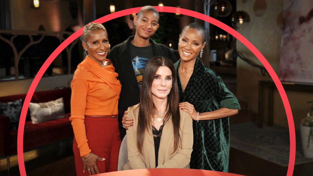 Sandra Bullock opened up about her two kids and partner Bryan Randall. (Photo: Red Table Talk/Facebook Watch)