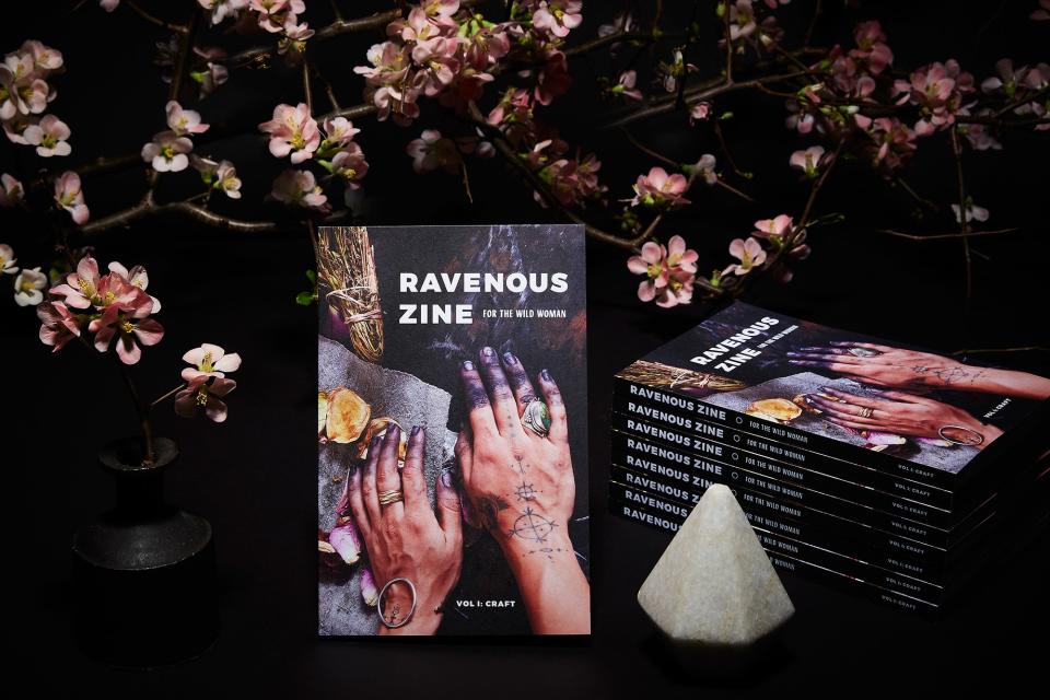 Focused on hand-crafting and inspired by nature, Ravenous Zine taps into today’s feminist, pagan inclinations.