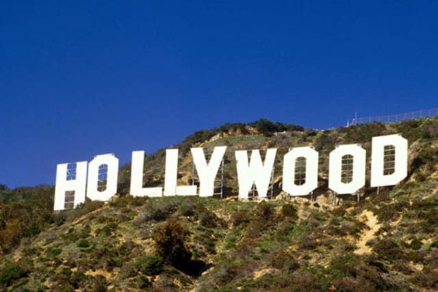 It's difficult to miss the famous Hollywood sign in the rolling hills of Los Angeles, California.