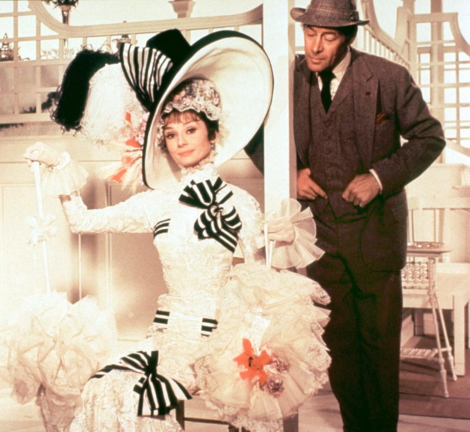 Eliza (Audrey Hepburn) gets a makeover courtesy of Henry Higgins (Rex Harrison) in "My Fair Lady."