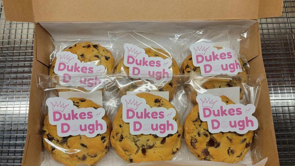 Dukes of Dough, a new Hornell home bakery, accepts online orders and pick up is Monday, Wednesday and Friday at 336 Seneca Road.