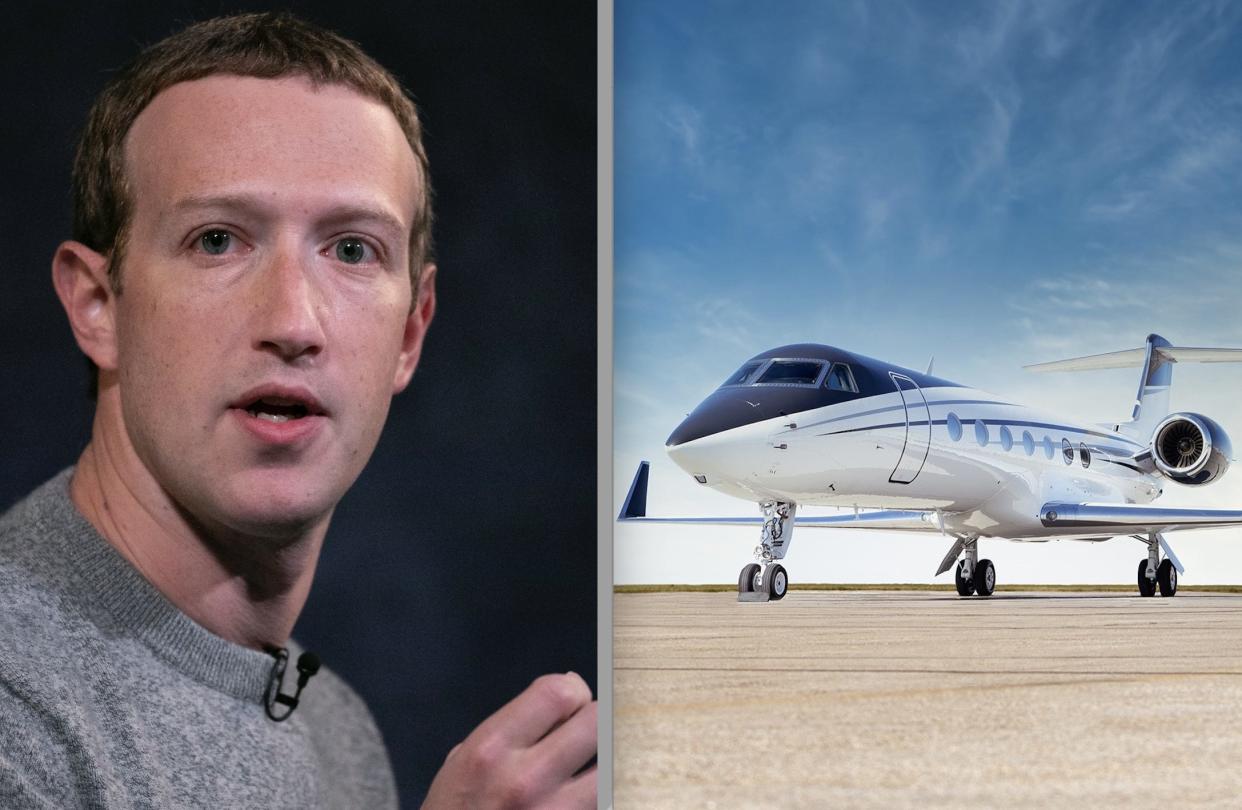 Mark Zuckerberg private jet travel