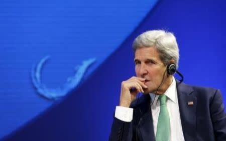 U.S. Secretary of State John Kerry attends the "Our Ocean" conference in Vina del Mar city October 5, 2015. REUTERS/Rodrigo Garrido