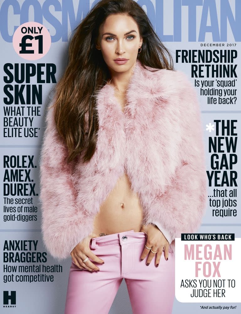 Megan Fox December 2017 Issue of Cosmopolitan UK