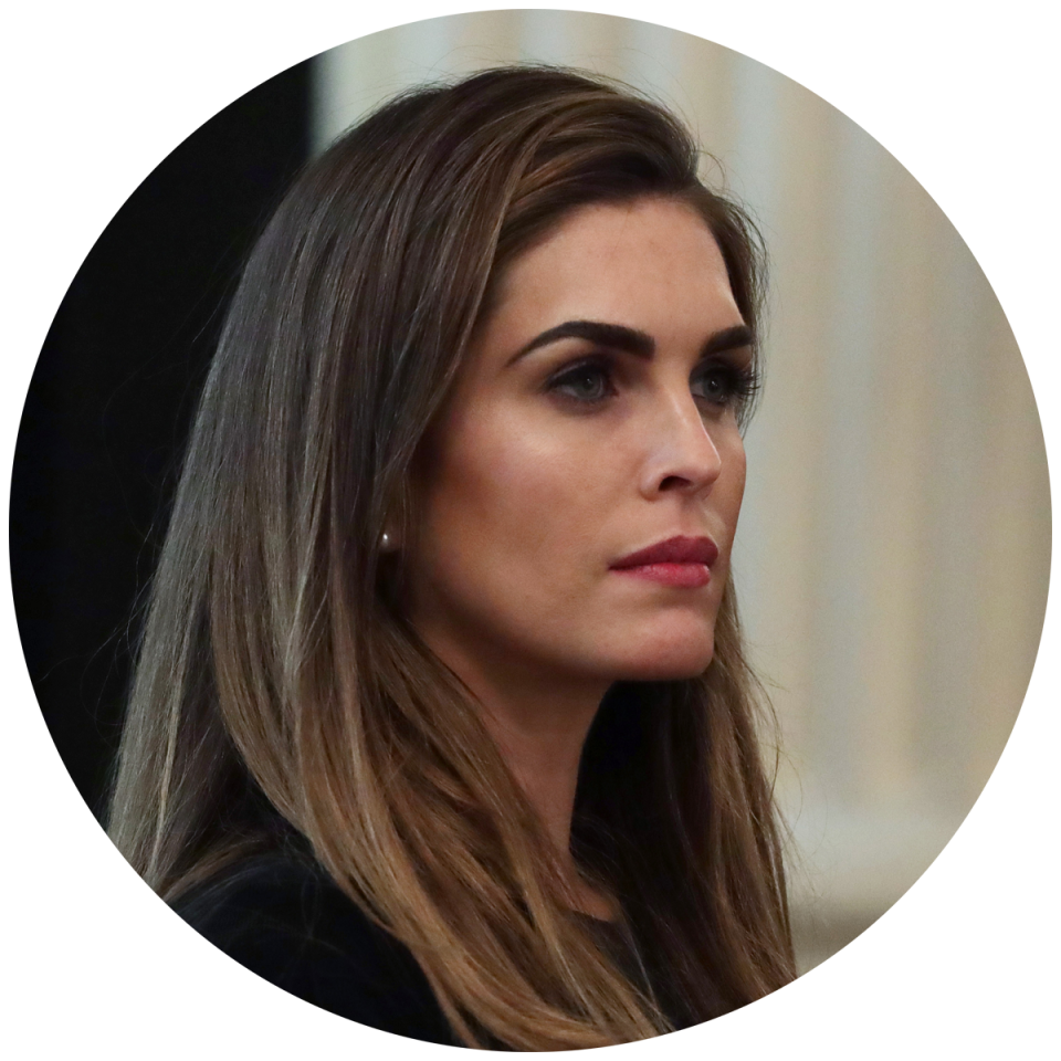 Hope Hicks, antigua asistente y asesora de Trump (Getty)