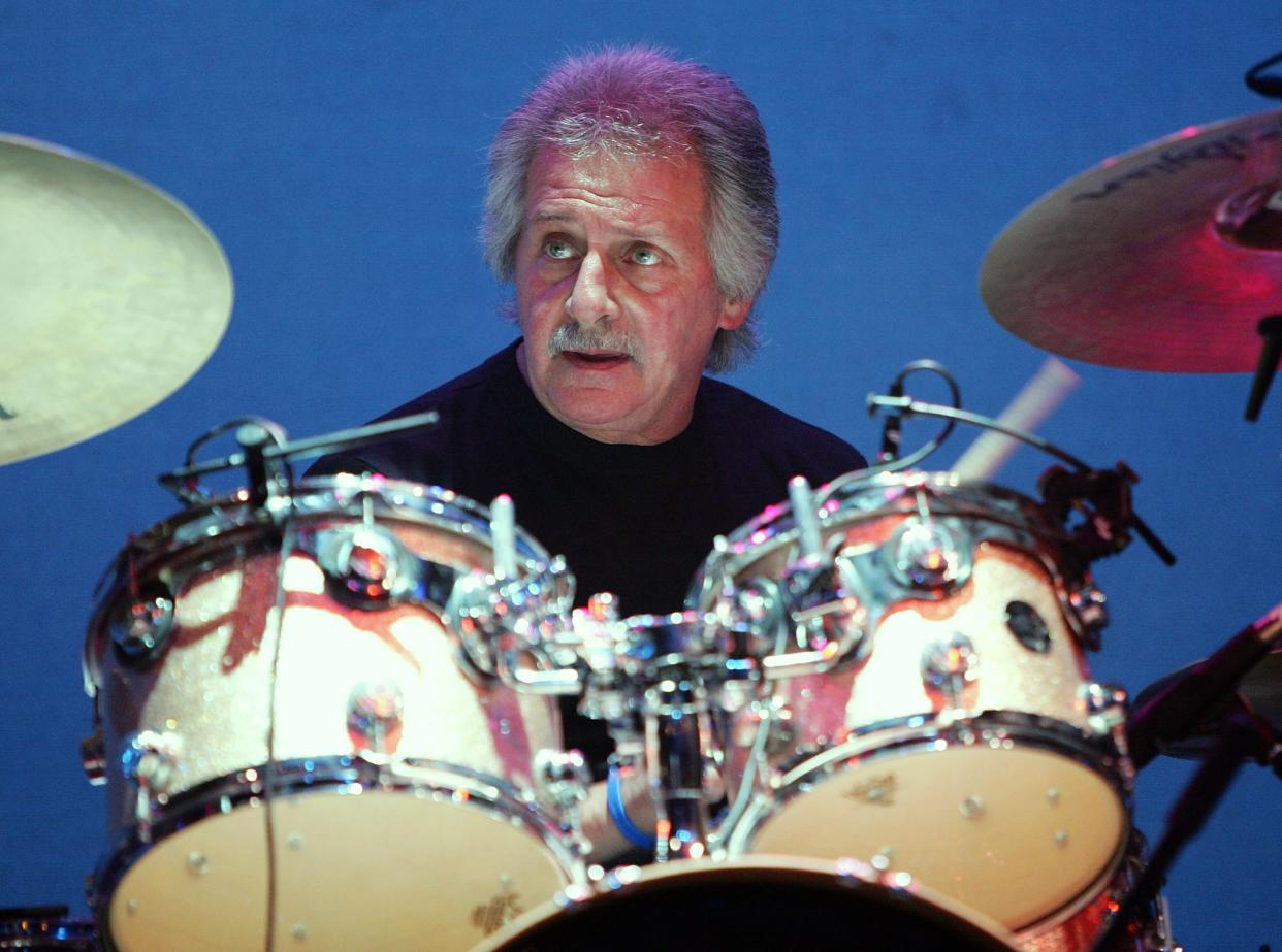 Original drummer for The Beatles, Pete Best performs with The Pete Best Band at the Fest for Beatles Fans 2007 at The Mirage Hotel & Casino July 1, 2007 in Las Vegas, Nevada.  (Photo by Ethan Miller/Getty Images)