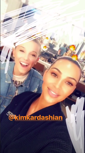 Kim Kardashian and Millie Bobby Brown Finally Met, and It Was