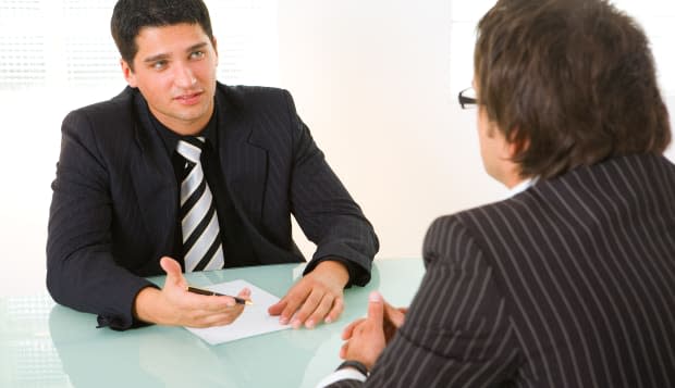 Businessmen in conference room