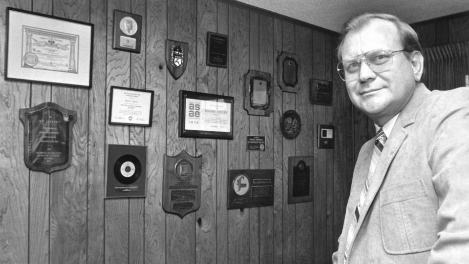 C.C. "Doc" Dockery in his office in February 1980.