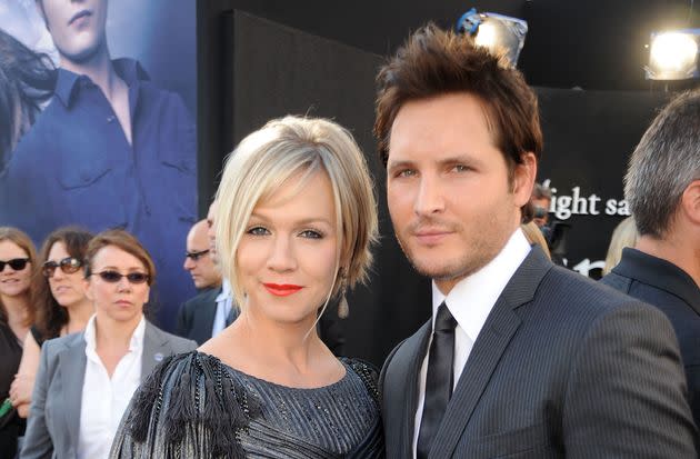 Facinelli and Garth arrive at the premiere of 