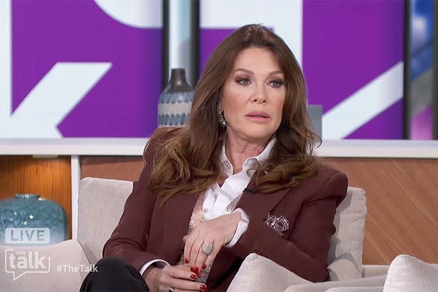 <p>The Talk</p> Lisa Vanderpump speaks during an appearance on "The Talk"