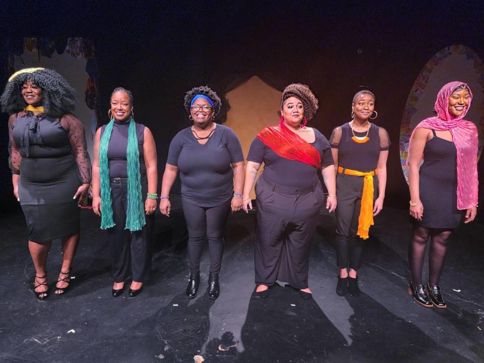 Last season’s Three Bone Theatre production of “The Glorious World of Crowns Kinks and Curls” by Keli Goff. The new season will explore diverse cultural perspectives, examining issues like racism, gender politics and immigration.