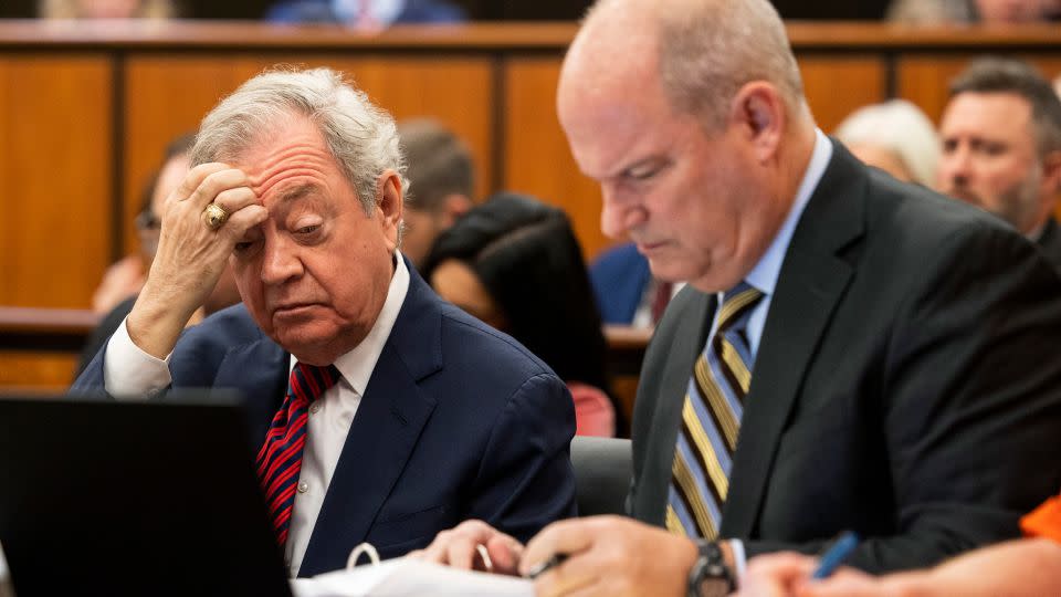 Alex Murdaugh's defense attorneys Dick Harpootlian, left, and Jim Griffin before a hearing on January 16 at the Richland County Judicial Center in Columbia. - Gavin McIntyre/The Post and Courier/AP