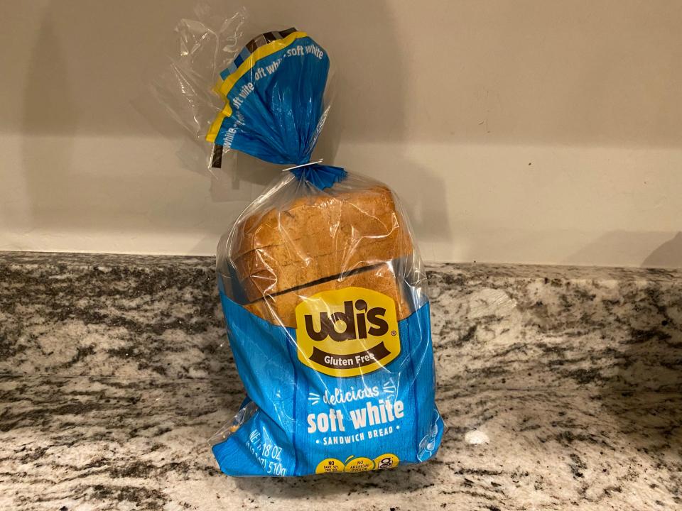 Udi's soft white sandwich bread.