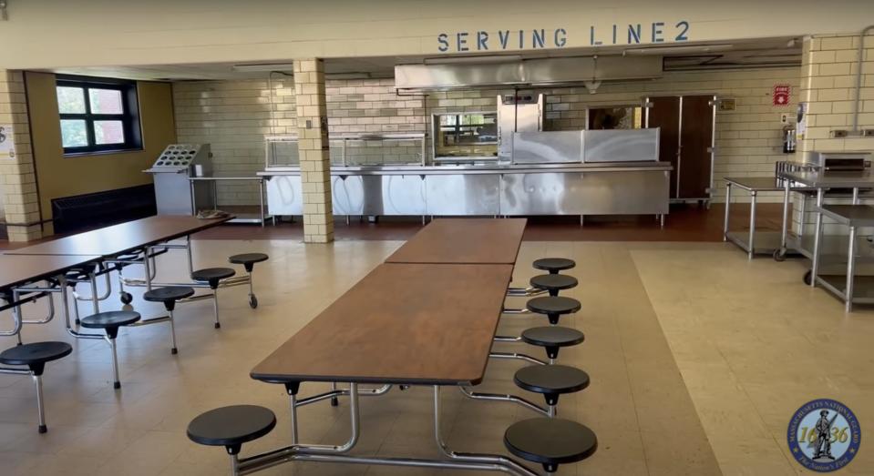 A cafeteria at Joint Base Cape Cod.